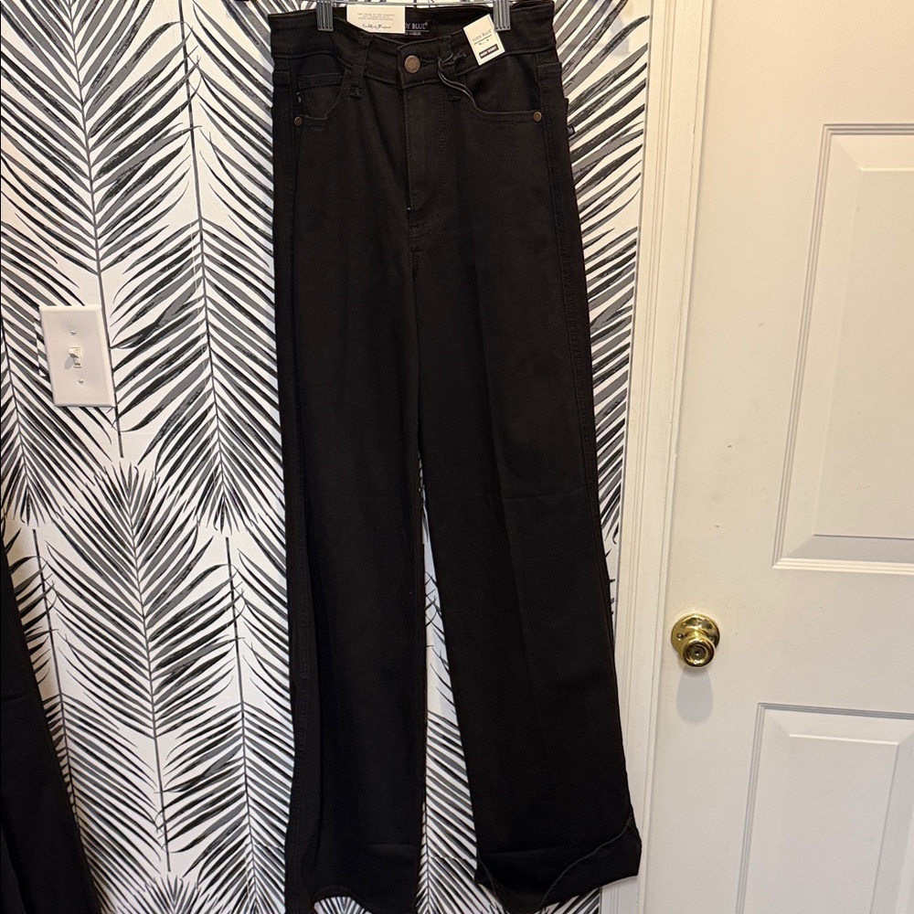 Judy Blue Black Wide Leg Flare Jeans